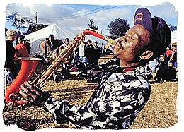 Sax Player At Woodstock South Africa